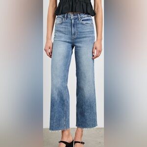 VGC! Rails The Getty Crop Jeans High Rise Wide Leg Tradewind Blue *Sz 27 x30